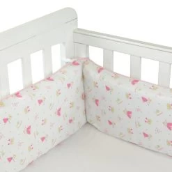 Cot Bumper 3 Sided - Fairy Princess Print