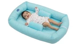 Cosy Crib Breathe Eze Tm - Turquoise Gingham