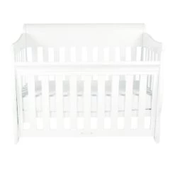 Amani Sleigh Cot - White