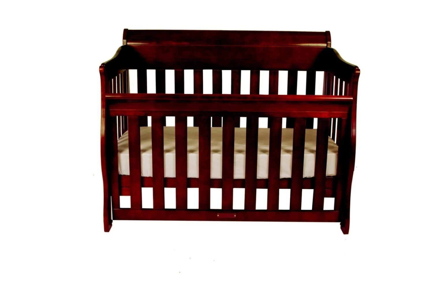 Amani Sleigh Cot - English Oak 1 Amani Sleigh Cot - English Oak