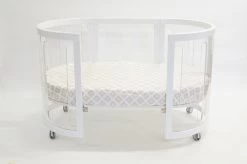 Kaylula Sova Cot Clear - White (With Breath Eze Mattress) -KidKraft Store B01 4712780617595 1