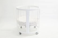 Kaylula Sova Cot Clear - White (With Breath Eze Mattress) -KidKraft Store B01 4712780617595 2