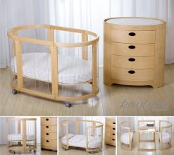 Kaylula Sova Cot Clear - Beech (With Breath Eze Mattress) -KidKraft Store B01 4712780617601 7