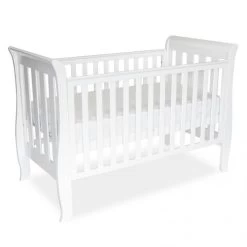 Classic Sleigh Cot - White
