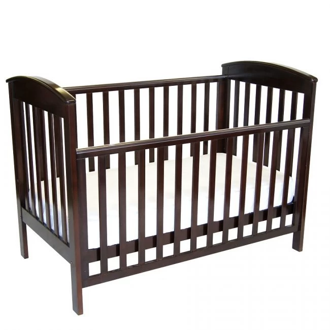 Babyhood Classic Curve Cot 4 In 1 - English Oak 1 Babyhood Classic Curve Cot 4 In 1 - English Oak
