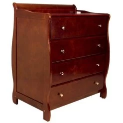 Classic Sleigh 4 Draw Chest - White -KidKraft Store B01 4712780618431 3