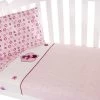 Amani Bebe - Raspberry Garden 3 Pc Cot Sheet Set