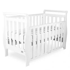 Georgia Sleigh Luxx Cot - White 7 Georgia Sleigh Luxx Cot - White -KidKraft Store B01 9350764002842 2