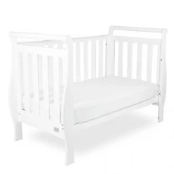 Georgia Sleigh Luxx Cot - White 9 Georgia Sleigh Luxx Cot - White -KidKraft Store B01 9350764002842 4