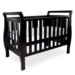 Georgia Sleigh Luxx Cot - English Oak
