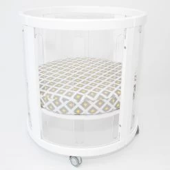 Amani Bebe 2Pce Fitted Sheet - Lemon Twist (Kaylula - Round & Oval)