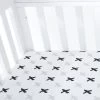 Organic Amani Bebe Fitted Sheet - Tic Tac Toe (Standard Square Corner)