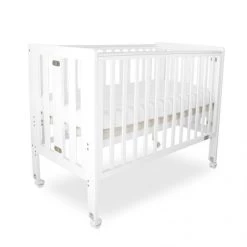 Fold N Go Folding Timber Cot White