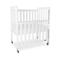 Babyhood Mini Ergonomic Cot - White
