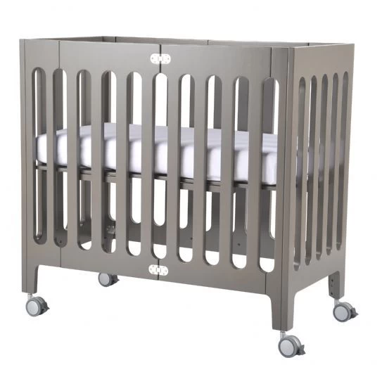 Bloom Alma Mini Crib Frost Grey 1 Bloom Alma Mini Crib Frost Grey