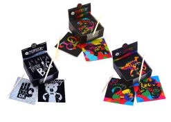 3 Assorted Scratch Art Notes Set