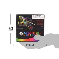 3 Assorted Scratch Art Notes Set -KidKraft Store E01 F JA91081 3 5