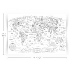 Giant Coloring Poster Pads - The World -KidKraft Store E01 JA90107 3