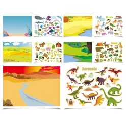 Reusable Sticker Pad Set - Animal World 6 Reusable Sticker Pad Set - Animal World -KidKraft Store E01 JA90534 2