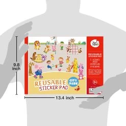 Reusable Sticker Pad Set - City Park -KidKraft Store E01 JA90541 3