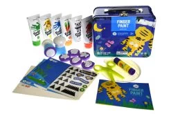 JarMelo Children's Finger Paint Kit (Blue)
