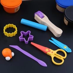 7 Pieces Modeling Dough Tool Set -KidKraft Store E01 JA92064 2