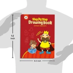 JarMelo Drawing Book-Cartoon Characters (Step By Step) -KidKraft Store E01 JA93412 3