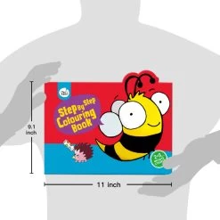 JarMelo Step By Step Colouring Book 20 Animals Bee -KidKraft Store E01 JA93467 3