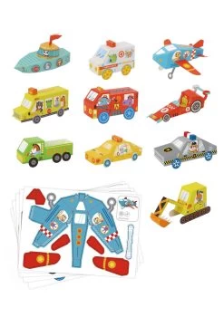 Tookyland 3D Paper Model Vehicles Craft Kit