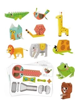 Tookyland 3D Paper Model Animals Craft Kit