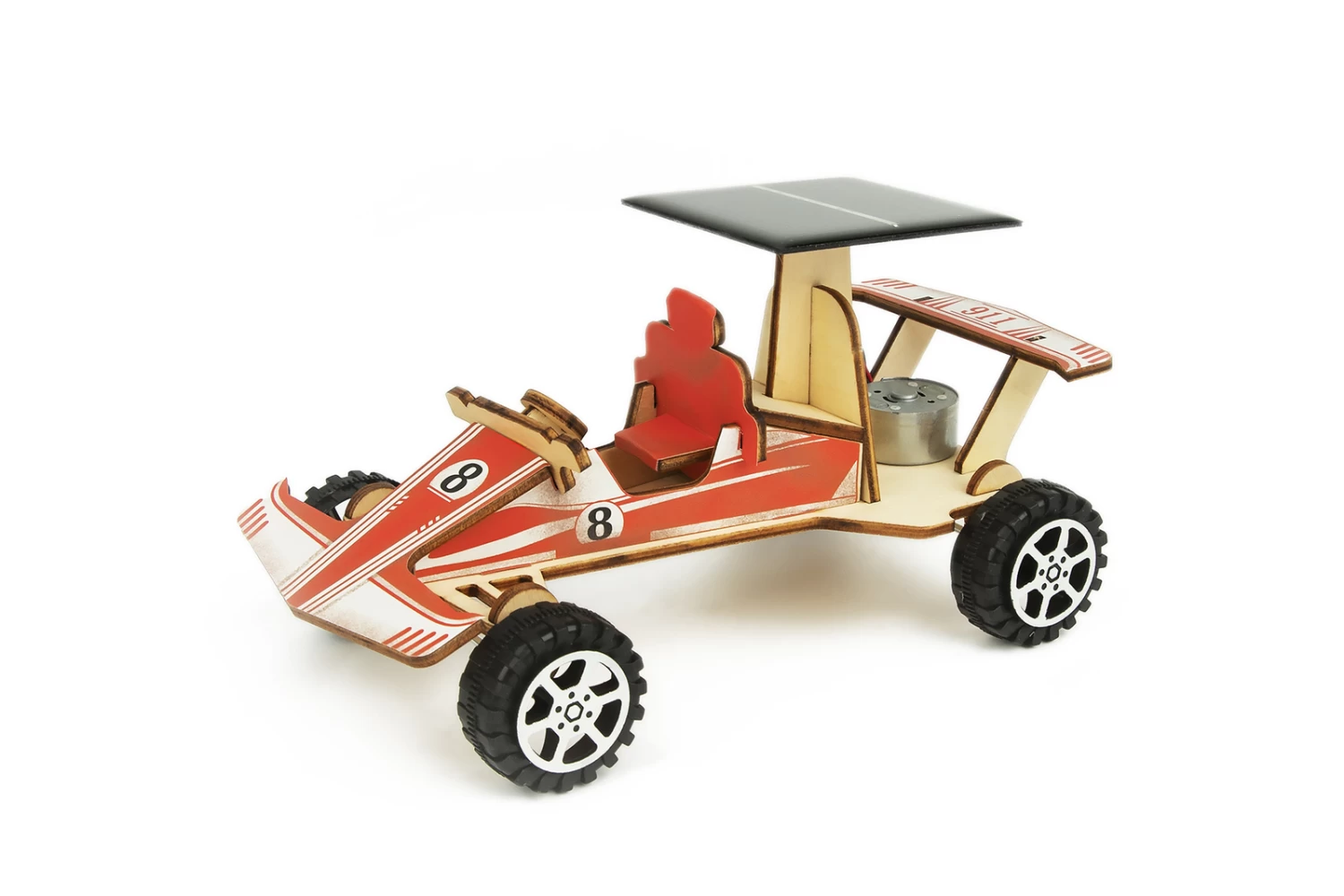 Tookyland Diy 3D Wooden Cars - Solar Racing Car Craft Kit 1 Tookyland Diy 3D Wooden Cars - Solar Racing Car Craft Kit