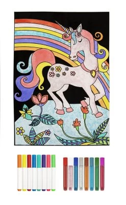Tookyland Velvet Coloring Kit - Unicorn Craft Kit