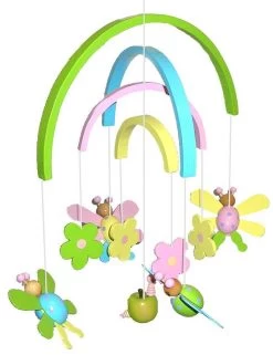 Pink Butterfly Mobile