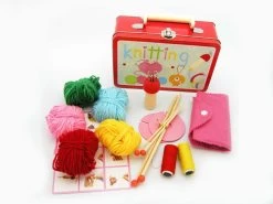 Knitting Kit In Tin Case