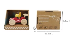 Kaper Kidz Retro Md Racing Car With Cute Leopard Driver Red -KidKraft Store E01 NG23520A