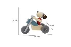 Kaper Kidz Retro Md Motorcycle With Cute Dog Driver Red Bike -KidKraft Store E01 NG23549A 3