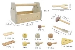 Calm & Breezy Calm & Breezy Wooden Toolbox 11 Calm & Breezy Calm & Breezy Wooden Toolbox -KidKraft Store E01 NG23561 5