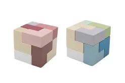 Kaper Kidz Calm & Breezy Wooden Brain Teaser Soma Cube