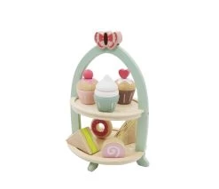Kaper Kidz Wooden High Tea Stand Playset