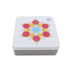 Kaper Kidz Calm & Breezy Pattern Blocks In Tin Box -KidKraft Store E01 NG23645 3