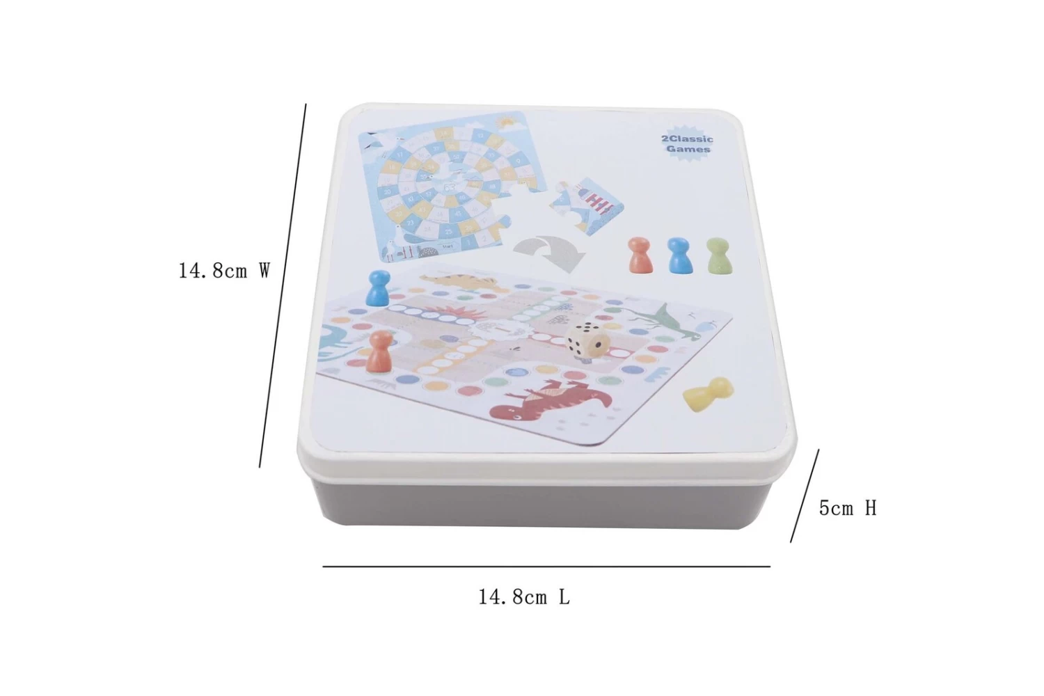 Kaper Kidz 2 In 1 Game In Tin Box Ludo The Game Of Goose 3 Kaper Kidz 2 In 1 Game In Tin Box Ludo The Game Of Goose - Image 3