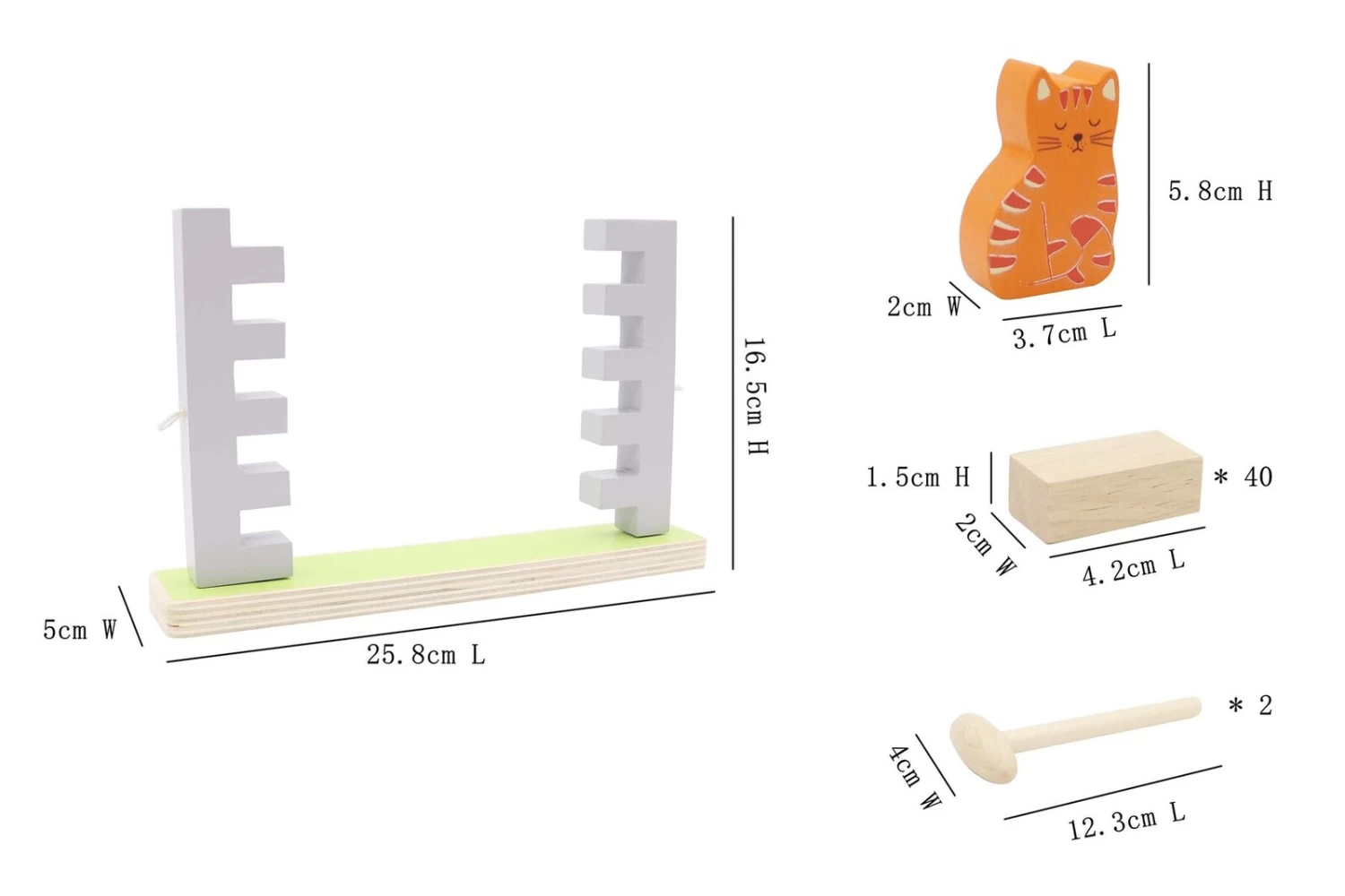 Kaper Kidz Wooden Jenga Wall 2 Kaper Kidz Wooden Jenga Wall - Image 2