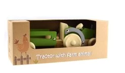 Kaper Kidz Wooden Tractor With Farm Animal 7 Kaper Kidz Wooden Tractor With Farm Animal -KidKraft Store E01 NG23682B 2