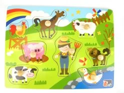Farm Animal Peg Puzzle