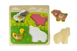 Kaper Kidz Farm Animal Large Peg Puzzle 7 Kaper Kidz Farm Animal Large Peg Puzzle -KidKraft Store E01 PM220C 2