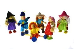 Kaper Kidz Wizard Of Oz Flexi Doll Set Of 6 -KidKraft Store E01 Q NG22126 1