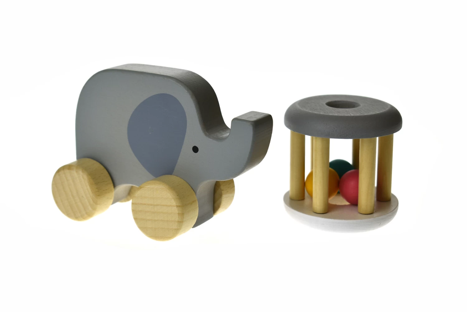 Calm & Breezy Calm & Breezy Wooden Rattle + Elephant 1 Calm & Breezy Calm & Breezy Wooden Rattle + Elephant
