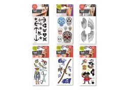 Tattot Temporary Tattoo Set Of 6 Pirate