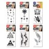 Tattot Temporary Tattoo Set Of 6 Party Rock