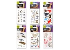 Tattot Temporary Tattoo Set Of 6 Metallic Freedom Forever